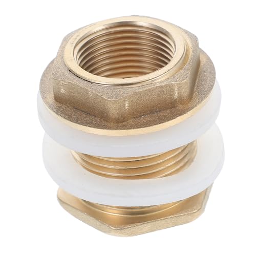 LIGIGWASH Messing Wasseranschlussadapter für Wassertanks Aquarien und Pools Außengewinde Innengewinde mit Silikondichtung Vielseitig Einsetzbar für Einfache Installation von LIGIGWASH