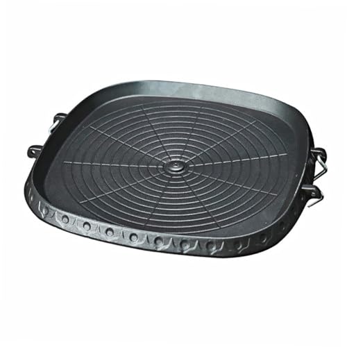LIGIGWASH Multifunktionale Outdoor Grillpfanne Quadratisch Leicht Kompakt Antihaftbeschichtet Geeignet für Gasherd Camping Bbq Praktische Brat und Grillpfanne für Zuhause und Restaurant von LIGIGWASH
