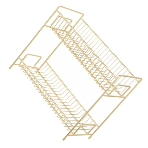 LIGIGWASH Multifunktionales Zweistöckiges Küchenregal aus Metall Robustes Aufbewahrungsregal für Kosmetik und Kleine Gegenstände Vielseitiger Organizer für Arbeitsplatte und Schrank LIGIGWASH Multifunktionales Zweistöckiges Küchenregal aus Metall Robustes Aufbewahrungsregal für Kosmetik und Kleine Gegenstände Vielseitiger Organizer für Arbeitsplatte und Schrank von LIGIGWASH