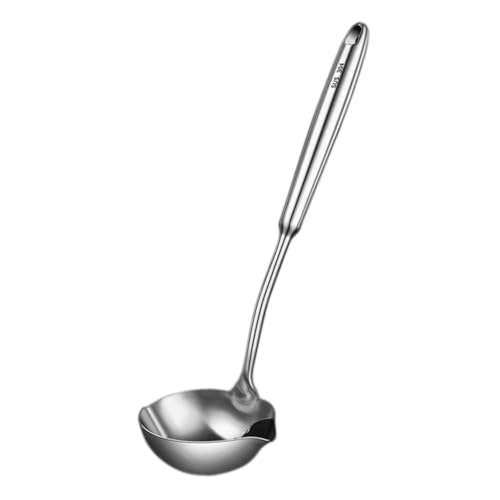 LIGIGWASH Ölfilterlöffel mit Langem Griff Fettabscheidende Suppenkelle für Hot Pot und Suppen Spülmaschinenfest Rostfrei Großer Schöpflöffel für Fettarmes Servieren und Einfache von LIGIGWASH
