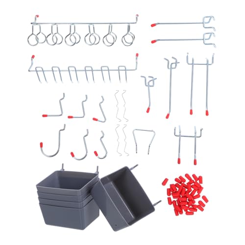 LIGIGWASH Pegboard Haken Metall Heavy Duty Wandhaken Kunststoff Aufbewahrungsbox für Garage Werkstatt Ordnungssystem Verstellbare Lange Doppel Einzelhaken für Vielseitige LIGIGWASH Pegboard Haken Metall Heavy Duty Wandhaken Kunststoff Aufbewahrungsbox für Garage Werkstatt Ordnungssystem Verstellbare Lange Doppel Einzelhaken für Vielseitige von LIGIGWASH