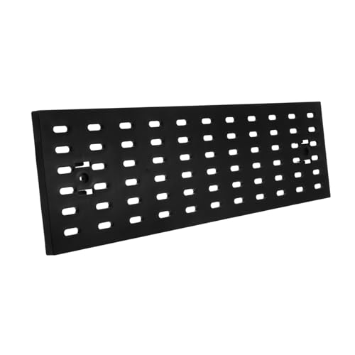 LIGIGWASH Pegboard Wand Organizer Wandmontage Kunststoff Wandpaneel Lochplatte Aufbewahrungsregal für Büro Einfache Installation Platzsparend Schwarz von LIGIGWASH