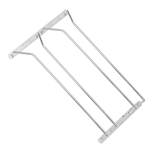 LIGIGWASH Praktischer Weinglas Halter Tragbares Aufbewahrungsregal aus für Wohnzimmer und Küche Zwei Reihen Platzsparend Einfach zu Reinigen für Ordentliche Küche von LIGIGWASH