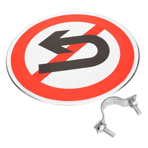 LIGIGWASH Privates Straßenschild aus Wetterfestem Metall Kein Umdrehen Erlaubt Reflektierendes Design für Auffahrten Installieren Auffällig von LIGIGWASH