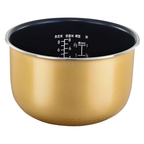 LIGIGWASH Reiskocher Innentopf Antihaftbeschichtet Ersatz Innenbehälter mit Messskala Vielseitig für Reis Kochen Kuchen Backen Passend für Elektrokochgeräte von LIGIGWASH