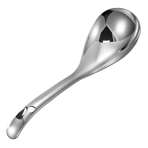 LIGIGWASH Reislöffel 304 Großer Porridge Schaufel Antihaftbeschichtet Küchenutensil mit Langem Griff für Reis Suppe und Soße von LIGIGWASH