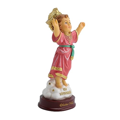 LIGIGWASH Resin Jesus Statue Desktop Ornament Niedliche Jesus Figurine als Christliche Dekofigur Kompakte und Kunstvolle Skulptur für Taufe Patenkind Religiöse Raumdekoration von LIGIGWASH