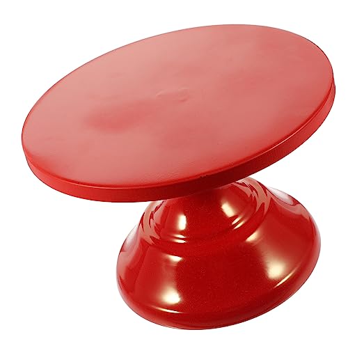 LIGIGWASH Runder Roter Cake Stand Hochzeitstorte Etagere Deko Dessertplatte Obstschale für Party und Festlichkeiten von LIGIGWASH
