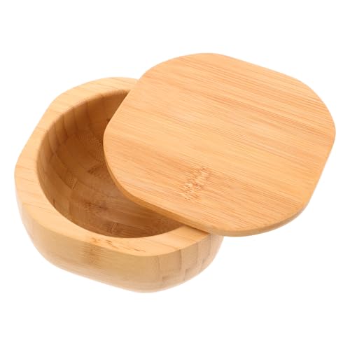 LIGIGWASH Salzbehälter Mit Deckel Aus Holz Für Küche Gewürzgläser Zur Aufbewahrung Von Salz Und Gewürzen Küchenzubehör Für Gewürzbehälter von LIGIGWASH