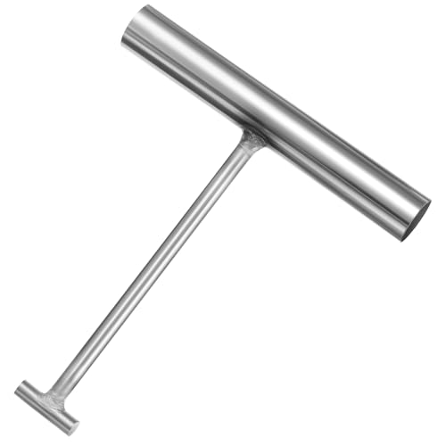 LIGIGWASH Schachtdeckelheber aus Robustem Metall Förmiger Hebehaken Vielseitig für Außenbereich Rolltore und Abflussdeckel Langlebiger Edelstahlgriff für Einfaches Öffnen von LIGIGWASH