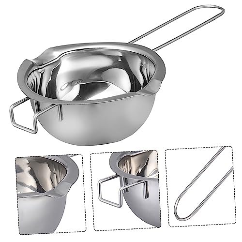 LIGIGWASH Schmelztopf mit Griff Rostbeständig Integrierte Form Gleichmäßige Hitzeverteilung Ausgießer gegen Verschütten für Schokolade Butter Kerzenwachs Küche Gastronomie Haushalt von LIGIGWASH