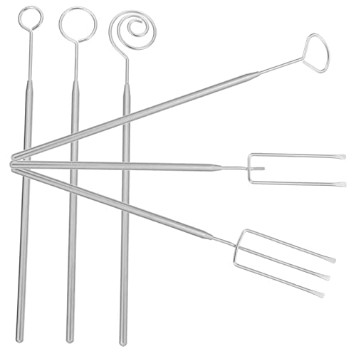 LIGIGWASH Schokoladenfondue Gabeln Set Teiliges Set für DIY Süßigkeiten Fondue und Dekoration Leicht Tragbar und Rostfrei für Pralinen und Früchte von LIGIGWASH