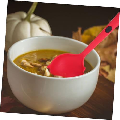 LIGIGWASH Silikon Nudellöffel mit Langem Griff Hitzebeständig und Antihaftbeschichtet Multifunktionaler Küchenhelfer zum Servieren von Suppe und Pasta Praktische Küchenutensilien aus von LIGIGWASH