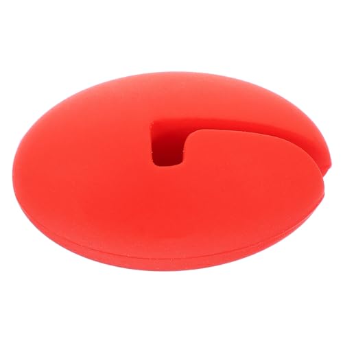 LIGIGWASH Silikon Thermometer Clip Topfclip Hitzebeständig für Temperaturfühler Universeller Halter für Kochthermometer Sicherer Thermometerhalter für Candy und Küchenutensilien Rote von LIGIGWASH