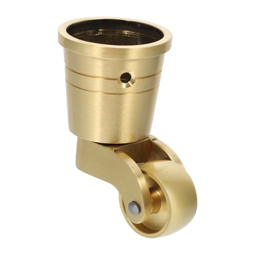 LIGIGWASH Stabile Möbelrolle aus Reinem Messing Drehbar Leise Kleine Caster für Stuhlbeine und Palettenmöbel Robuste für Tische und Sofas Langlebiges Möbelrad mit Sicherem Bodenschutz LIGIGWASH Stabile Möbelrolle aus Reinem Messing Drehbar Leise Kleine Caster für Stuhlbeine und Palettenmöbel Robuste für Tische und Sofas Langlebiges Möbelrad mit Sicherem Bodenschutz von LIGIGWASH