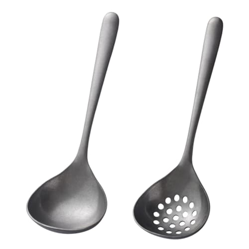 LIGIGWASH Teiliges Hotpot Suppenkellen Set mit Skimmersieb Langlebig Spülmaschinenfest Langem Griff Japanisch Stil Praktische Küchenschöpfer für Suppen und Brühen von LIGIGWASH