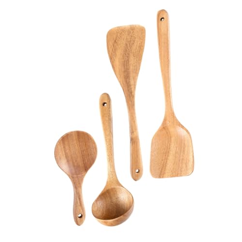 LIGIGWASH Teiliges Küchenutensilien Set aus Holz Langlebige Kochlöffel und Wok Spachtel Polierte Griffe Leicht und Ergonomisch Geeignet für Beschichtete Pfannen Restaurants Hotels und LIGIGWASH Teiliges Küchenutensilien Set aus Holz Langlebige Kochlöffel und Wok Spachtel Polierte Griffe Leicht und Ergonomisch Geeignet für Beschichtete Pfannen Restaurants Hotels und von LIGIGWASH