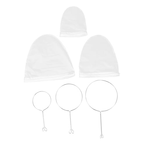 LIGIGWASH Teiliges Ring Filterbeutel Wiederverwendbare Kaffeefilterbeutel mit Feinem Netz Stabiler Edelstahlring Hoher Filtrationsgrad Platzsparend mit Haken für Kaffee und Teezubereitung von LIGIGWASH