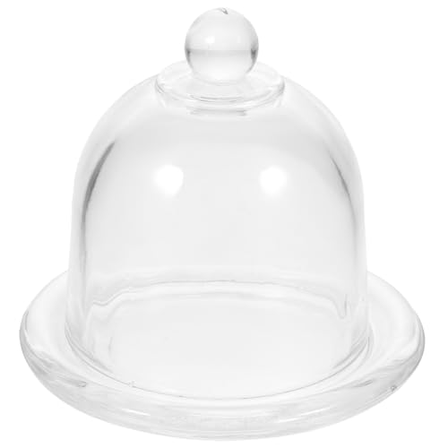 LIGIGWASH Transparente Kuchenplatte mit Kuppel Wiederverwendbarer Tortenständer aus Lebensmittelechtem Material Staubdichtes Serviertablett für Kuchen Desserts Obst und Gebäck von LIGIGWASH