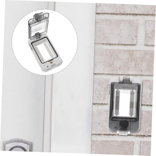 LIGIGWASH Transparente Wasserdichte Schutzabdeckung für Kleine Outdoor verteilerdose mit Sichtfenster Staubdicht Spritzwassergeschützt Installieren Robuste PC materialien von LIGIGWASH