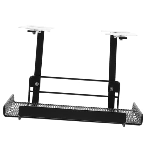 LIGIGWASH Untertisch Kabelmanagement Ablage mit Schraubenbefestigung Stabiler Kabel Organizer für Büro und Zuhause Verstellbares Mesh design Geeignet für Kabel Steckdosenleisten Adapter von LIGIGWASH
