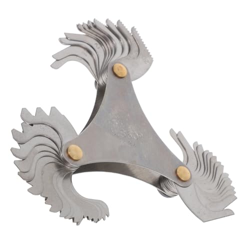 LIGIGWASH Us Schraubengewindelehren aus Kohlenstoffstahl Präzises Gewindemaßgerät für Innen Außengewinde Tragbares Langlebiges Messwerkzeug für Industrielle Anwendungen von LIGIGWASH