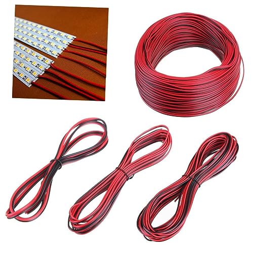 LIGIGWASH Verlängerungskabel Schwarz Rot PVC Elektrischer Draht für LED Streifen Niederspannung Flexibel und Einfach zu Verarbeiten von LIGIGWASH