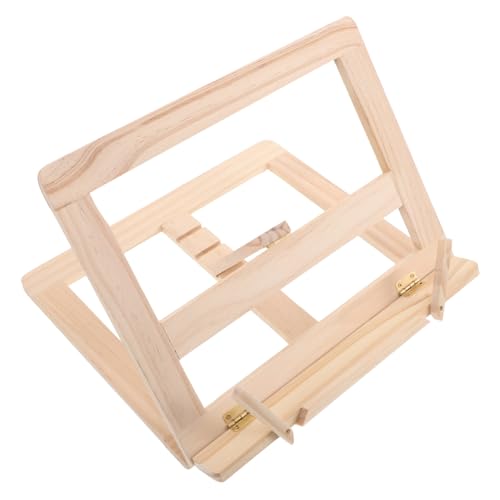 LIGIGWASH Verstellbarer Holz Laptopständer mit Faltbarem Design Ergonomischer Buchhalter für Tablets und Kochbücher Stabile Holz Konstruktion mit Lüftung für Kühlung und Augenschutz LIGIGWASH Verstellbarer Holz Laptopständer mit Faltbarem Design Ergonomischer Buchhalter für Tablets und Kochbücher Stabile Holz Konstruktion mit Lüftung für Kühlung und Augenschutz von LIGIGWASH