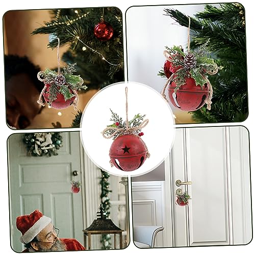 LIGIGWASH Vintage Weihnachtsglocke aus Roter DIY Christbaumschmuck Hängende Ornamente für Weihnachtsbaum Langlebige Leichte Festivaldekoration für Zuhause Büro und Party LIGIGWASH Vintage Weihnachtsglocke aus Roter DIY Christbaumschmuck Hängende Ornamente für Weihnachtsbaum Langlebige Leichte Festivaldekoration für Zuhause Büro und Party von LIGIGWASH