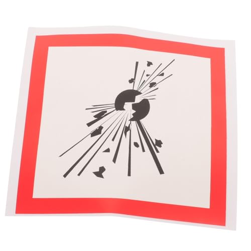 LIGIGWASH Warnschild Aufkleber für Explosive Gefahren Sicherheitsetikett Haftstark zur Warnung vor Explosiven Materialien Werkstätten Industrieanlagen von LIGIGWASH