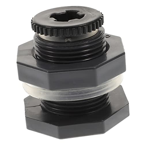 LIGIGWASH Wassertank Anschlussstück PVC Adapter mit Stopfen für Regenfässer Wasserbehälter und Aquarien für Schnelle Entleerung und Langlebige Nutzung von LIGIGWASH