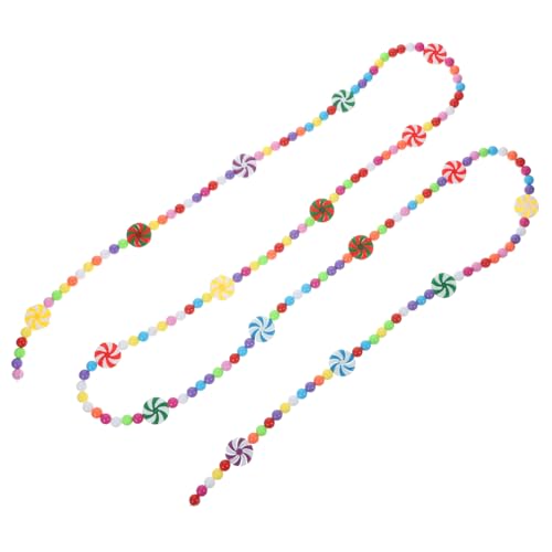 LIGIGWASH Weihnachtliche Candy Bead Girlande Weihnachtsbaum Deko mit Kunststoffperlen und Zuckerstangen Fenster und Treppenschmuck für Party und Festtagsdeko LIGIGWASH Weihnachtliche Candy Bead Girlande Weihnachtsbaum Deko mit Kunststoffperlen und Zuckerstangen Fenster und Treppenschmuck für Party und Festtagsdeko von LIGIGWASH