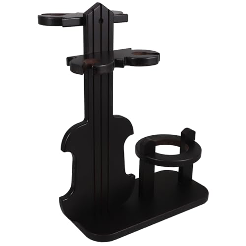 LIGIGWASH Weinregal aus Holz im Vintage Violinendesign Eleganter Weinglas und Flaschenhalter für Tisch Bar und Partys Platzsparende Aufbewahrung für Rotwein und Gläser von LIGIGWASH
