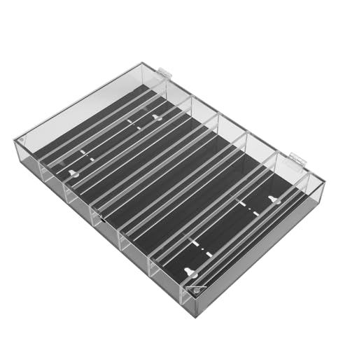 LIGIGWASH Werkzeug-displaybox Miniaturgehäuse Miniaturlager Edelstein Vitrine Wand Vitrine Arbeitsvitrine Vitrine Vitrine Spielzeugauto-Display Mini-Tragetasche Acryl Black von LIGIGWASH