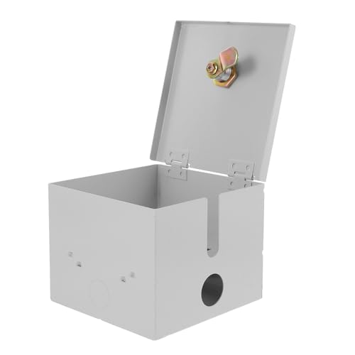 LIGIGWASH Wetterfeste Abschließbare Schutzbox aus Eisen für Außensteckdosen Diebstahlschutz Rostbeständig für Generatoren Schweißer Wohnmobile Regenschutz Stabile Zufällige Zufällige Farbe von LIGIGWASH