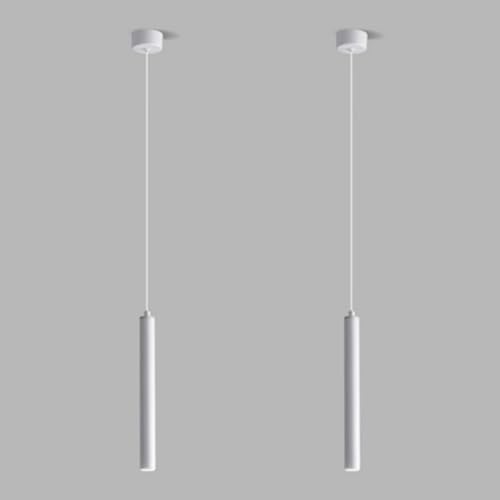 LIGKIN 2PCS Hängelampe LED Moderne Kronleuchte Minimalistische Design LED Pendelleuchte Aluminium Deckenleuchte Weiß für Esszimmer Schlafzimmer Wohnzimmer Restaurant von LIGKIN