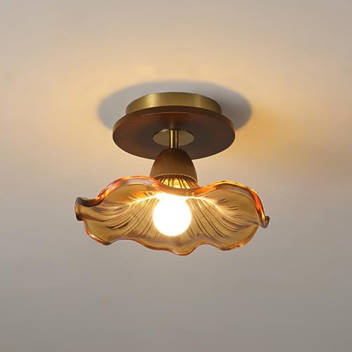 LIGKIN Deckenleuchte Retro Industrielle Kronleuchter Glas Kreative Hängeleuchte E27 Glasschirm Ø23cm Deckenlampe Vintage für Schlafzimmer Esszimmer Flur LIGKIN Deckenleuchte Retro Industrielle Kronleuchter Glas Kreative Hängeleuchte E27 Glasschirm Ø23cm Deckenlampe Vintage für Schlafzimmer Esszimmer Flur von LIGKIN