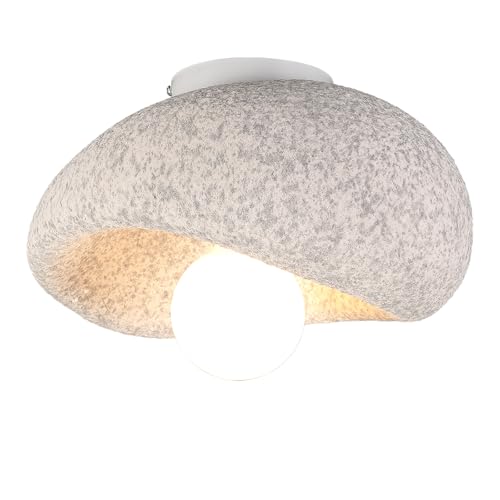 LIGKIN Kreativer Deckenleuchte Nordischer Ø30cm Pendelleuchte Simulierter Stein Lampenschirm Deckenlampe E27 Moderne Deckenleuchte Deckenbeleuchtung für Schlafzimmer Esszimmer Flur von LIGKIN