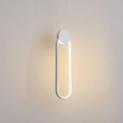 LIGKIN LED-Kronleuchter 11W Hängeleuchte Moderne Pendelleuchte Aluminium Kreative Deckenleuchte Innen für Küche Esszimmer Wohnzimmer Schlafzimmer, Weiß von LIGKIN