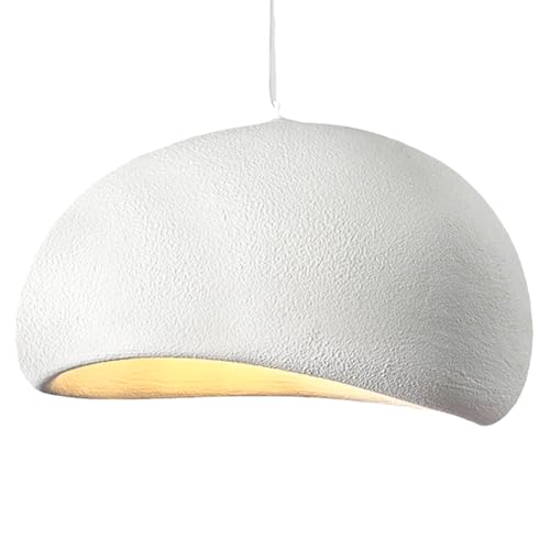 LIGKIN Pendelleuchte Moderne Hängelampe Kreative Lampenschirm Kronleuchter, Hängeleuchte E27 Verstellbar Deckenleuchte Weiß für Schlafzimmer Esszimmer Wohnzimmer, Ø30cm von LIGKIN