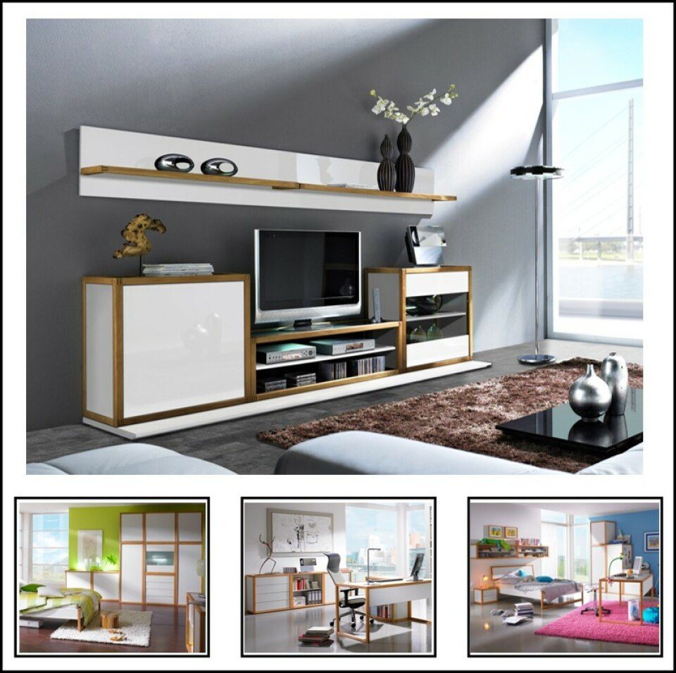 LIGNUM Boxx Wohnzimmer-Set Wohnkombination W 3.1 von LIGNUM Boxx