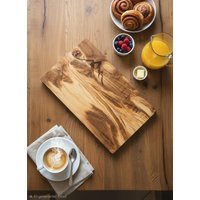 Personalisiertes Schneidebrett Olivenholz Graviert Mit Namen Geschenk Lieblingsmensch Küche Frühstück Brett Servierbrett Deko von LIGNUMFORMA