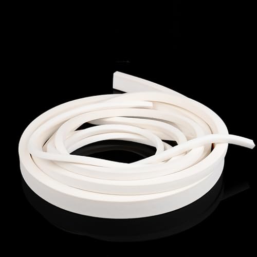 1 Stück 1 m Silikon-Schaumgummistreifen – vielseitige Dichtungsleiste for Türen und Fenster – weißer quadratischer Silikon-Schwammstreifen(10x20mm) von LIGPING