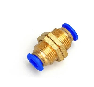 1 Stück pneumatischer Schnellanschluss, Push-In-Schlauchanschluss for Luft- und Vakuumsysteme, 4–16 mm Außendurchmesser(12mm Pm) von LIGPING