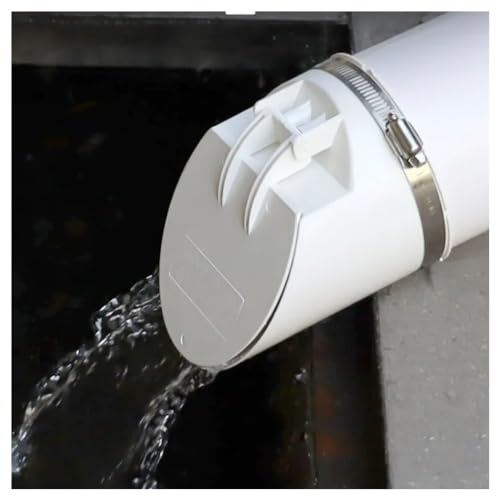 LIGPING 1 Stück 50–110 mm PVC-Bodenablaufabdeckung, weiß – Anti-Geruchssieb for die Entwässerung von Balkonen und Gärten im Freien(100mm) von LIGPING