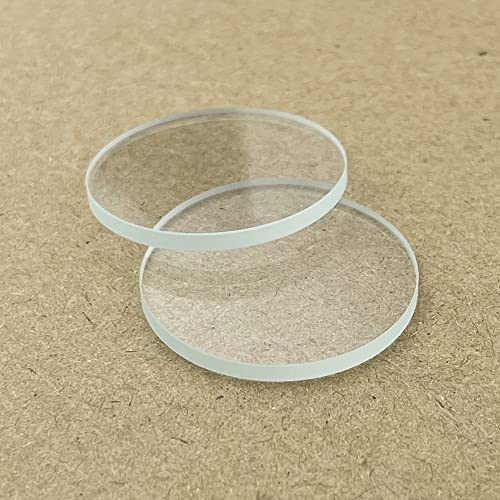 LIGPING 1 Stück langlebige 8–42 mm runde Flache Glaslinse for LED-Taschenlampe – klare Ersatzlinse(22mm x 2mm) von LIGPING