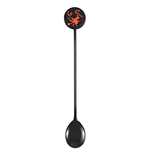 Edelstahl Salat Obst Probiergabeln Halloween Tee Kaffee Rührlöffel für Dessert Milchshake Eistee Dessert Gabeln Löffel klein von LIGSLN