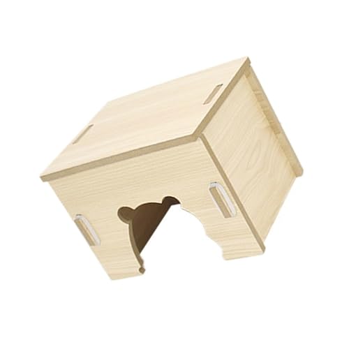 Höhlenhaus für Hamster, Holz, ideal für die Schaffung einer lustigen Umgebung für Kleintierversteck Käfigdekoration, Igelhaus von LIGSLN