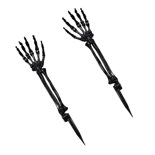 LIGSLN Gruseliger künstlicher Knochen-Handhofpfahl für Halloween-Dekorationen, wetterfest, für den Außenbereich, gruseliges Display, einfach zu installieren, Grabpfähle LIGSLN Gruseliger künstlicher Knochen-Handhofpfahl für Halloween-Dekorationen, wetterfest, für den Außenbereich, gruseliges Display, einfach zu installieren, Grabpfähle von LIGSLN