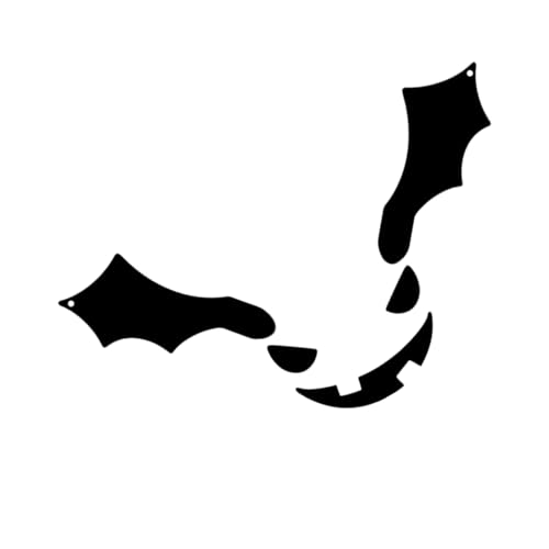 LIGSLN Halloween-Kürbis-Dekoration, Metalleinsätze, wiederverwendbar, für Außentür, Fenster, Dekoration für Partys, Zuhause, Hochzeit, Themen, Metallfledermaus, Hofpfähle für Halloween von LIGSLN